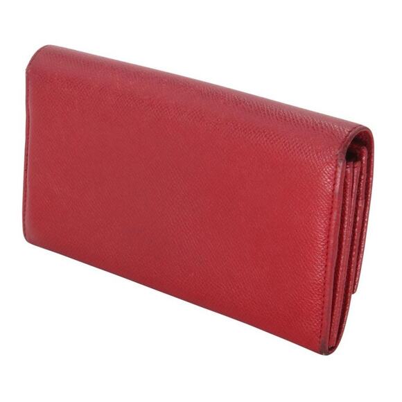 BVLGARI Flap Leather Saffiano Logo Wallet BV-0208N-0020 - Picture 2 of 10